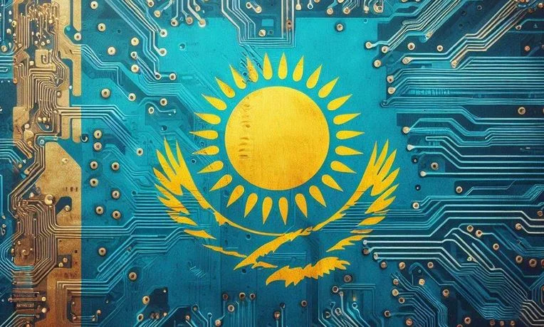 GPU server racks illustrating the computing infrastructure supporting Kazakhstan’s AI expansion