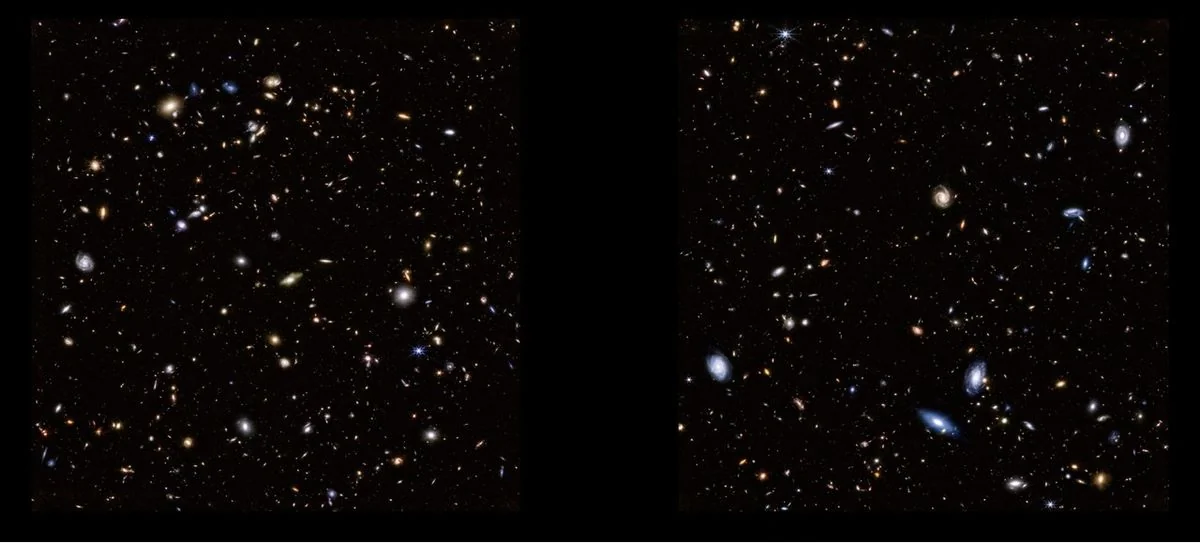 Image of the Hubble Ultra Deep Field taken by the Near-Infrared Camera on NASA’s James Webb Space Telescope.